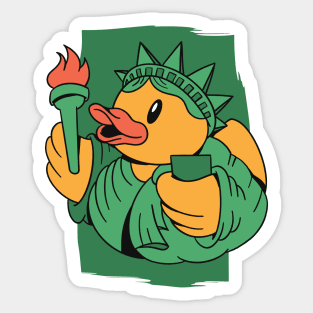 Statue of Liberty Rubber Ducky Sticker